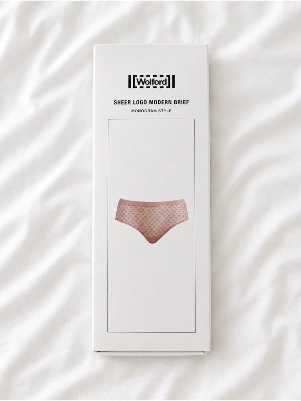Wolford Sheer Logo Modern Brief - BLACK